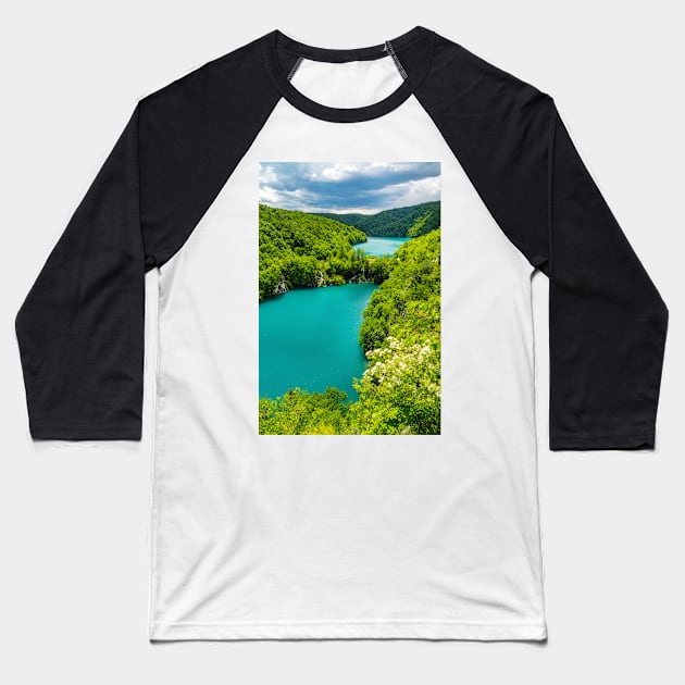 Plitvice lakes Baseball T-Shirt by ivancoric